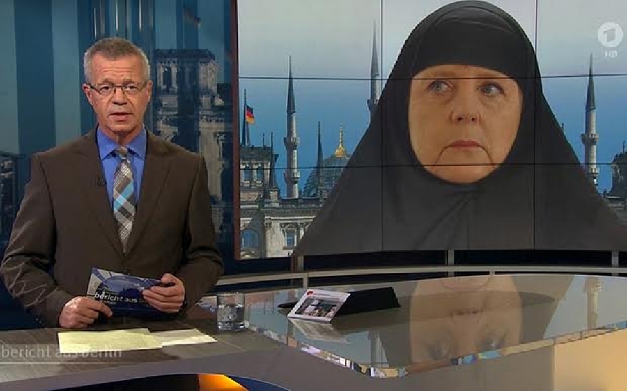 Η Α.Μέρκελ με τσαντόρ και μιναρέδες στη Γερμανιά: ”Μας κάνεις μουσουλμανικό κράτος” φωνάζουν οι Γερμανοί